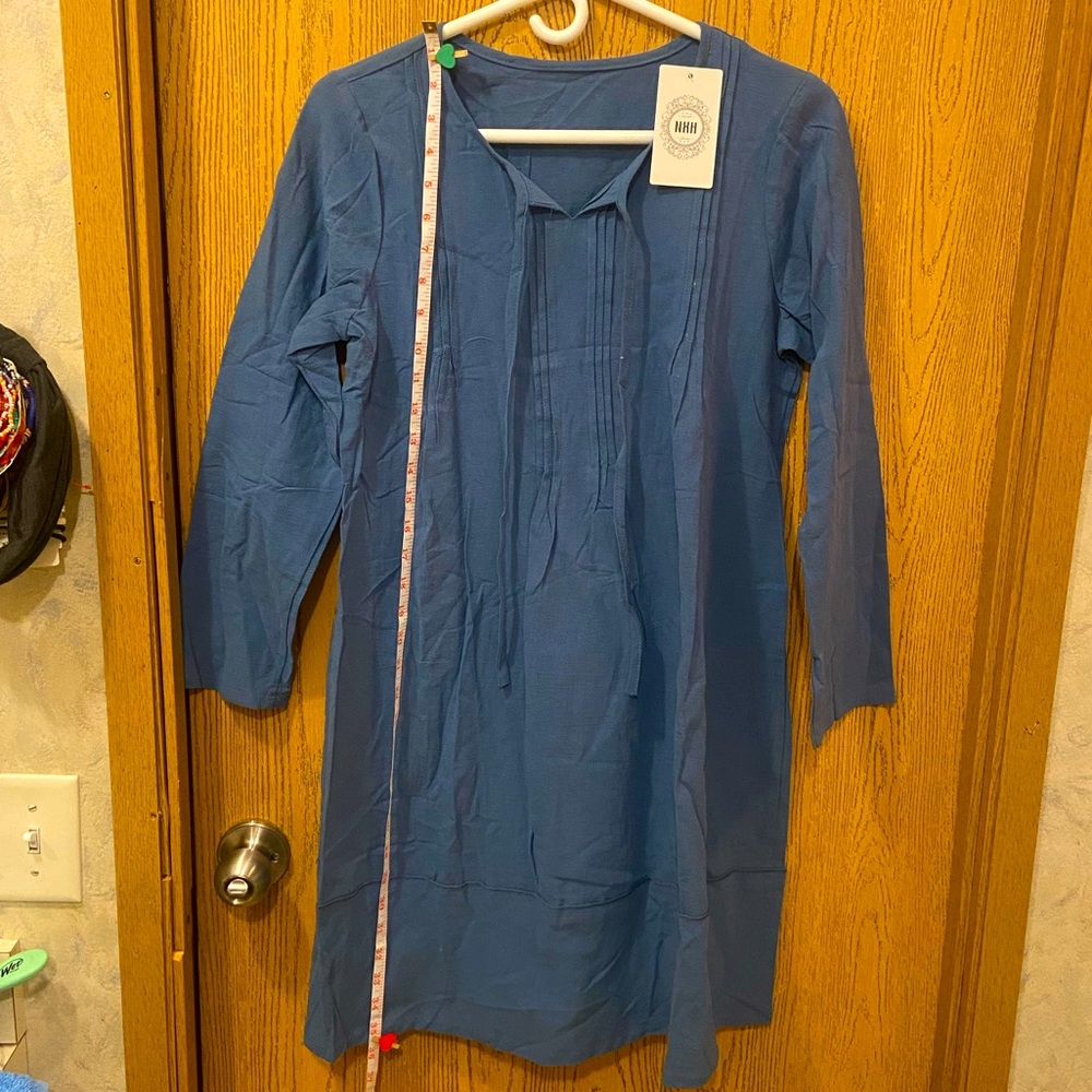 NWT NXH Blue Boho Dress